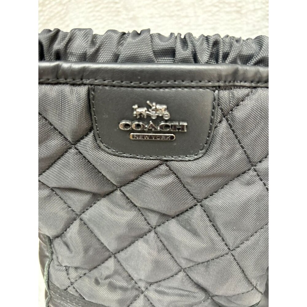 Coach Women's Black Quilted Samara Winter Boots Size 7.5 #45350 - Picture 9 of 12